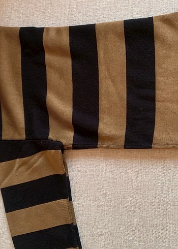 Mango Haki Çizgili Triko - Görsel 4