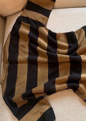 Mango Haki Çizgili Triko - Görsel 5