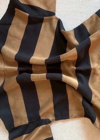 Mango Haki Çizgili Triko - Görsel 7