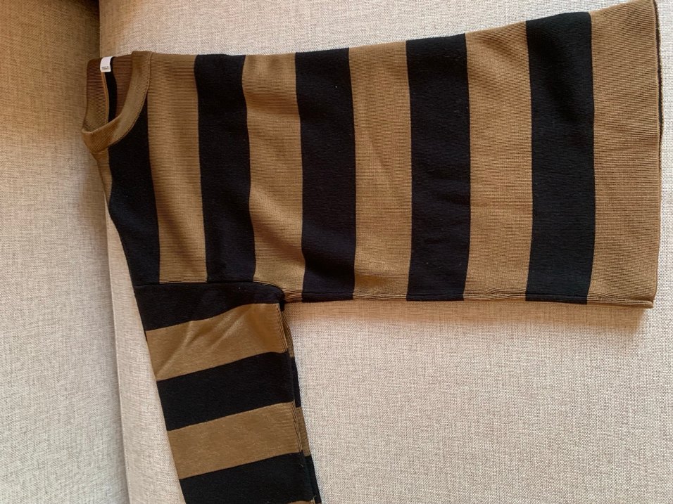 Mango Haki Çizgili Triko - Görsel 4