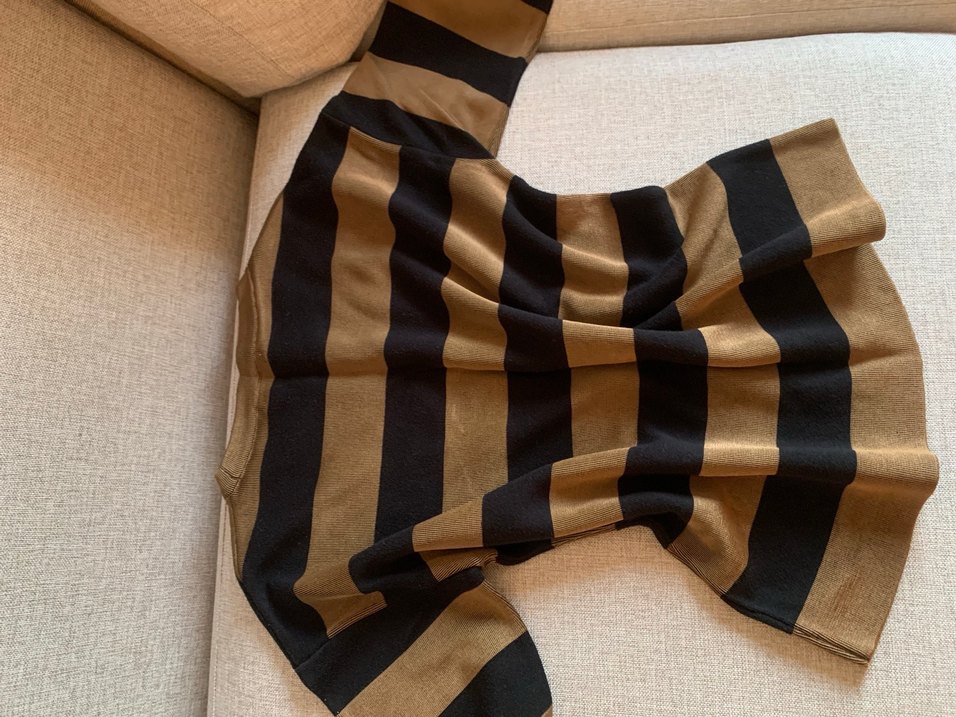 Mango Haki Çizgili Triko - Görsel 5