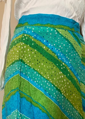 Rengarenk midi etek - Görsel 2