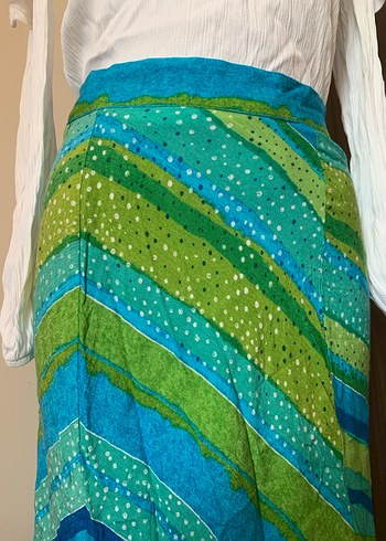 Rengarenk midi etek - Görsel 8