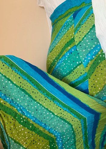 Rengarenk midi etek - Görsel 6