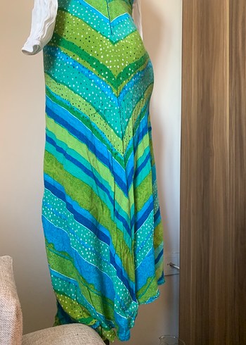 Rengarenk midi etek - Görsel 3