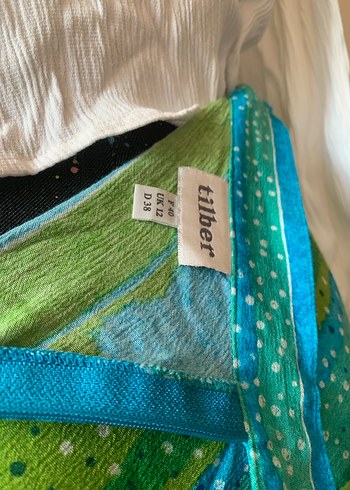 Rengarenk midi etek - Görsel 7