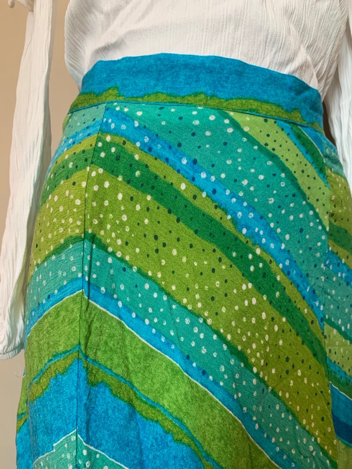 Rengarenk midi etek - Görsel 2