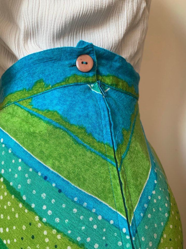 Rengarenk midi etek - Görsel 5