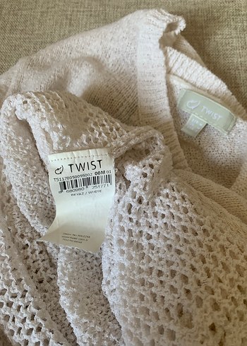 Beyaz Bohem Uzun Örgü Parça - Görsel 9