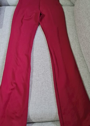 Kırmızı Kadın Pantolon - Görsel 3