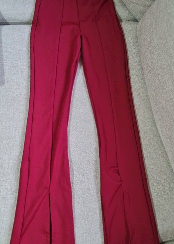 Kırmızı Kadın Pantolon - Görsel 6
