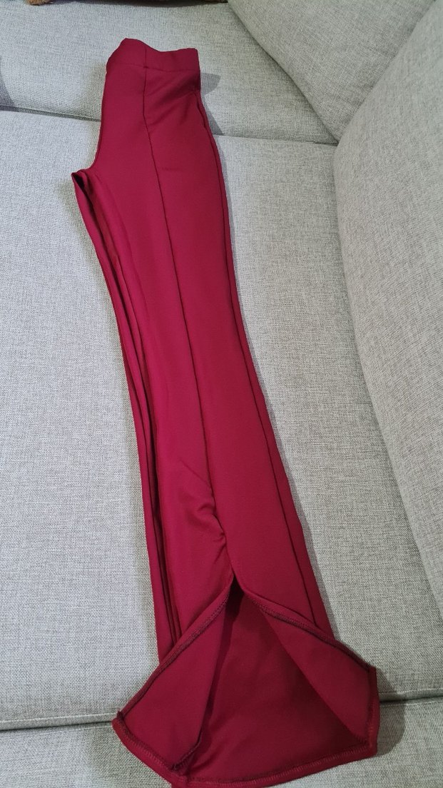 Kırmızı Kadın Pantolon - Görsel 4