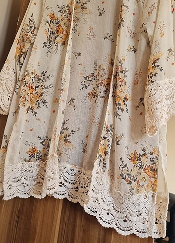 Dantel detaylı pareo - Görsel 4