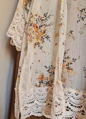 Dantel detaylı pareo - Görsel 3
