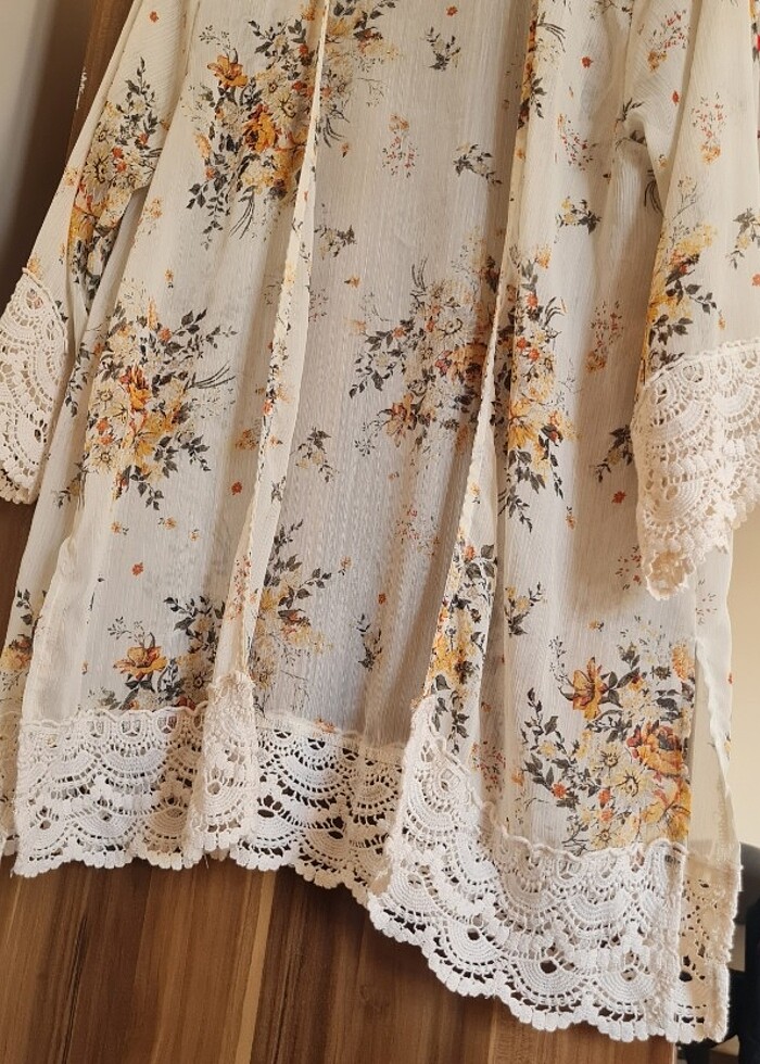 Dantel detaylı pareo - Görsel 4