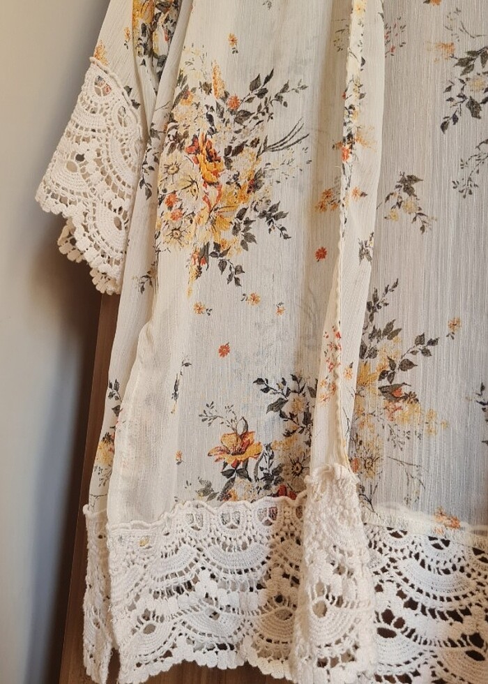 Dantel detaylı pareo - Görsel 3