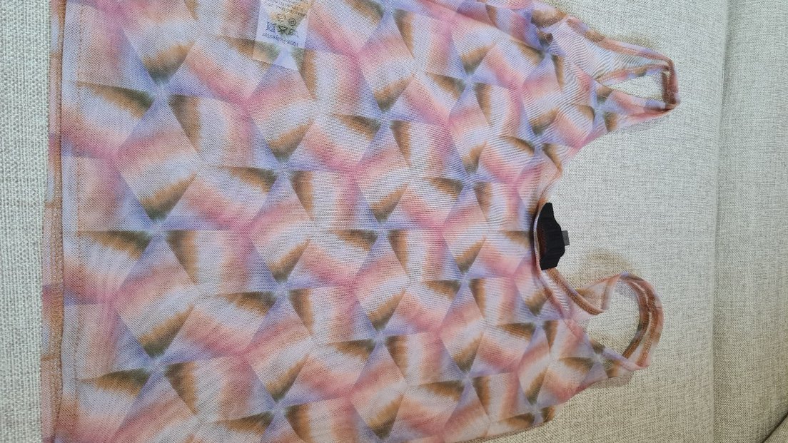 Tie Die Transparan Bluz - Görsel 4