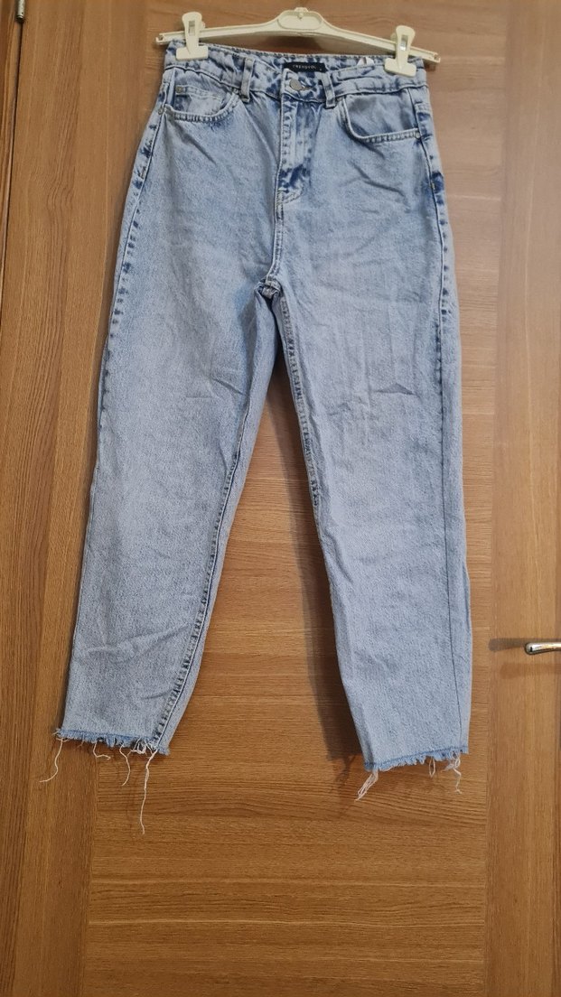 Boyfriend Jeans Denim Pantolon - Görsel 3