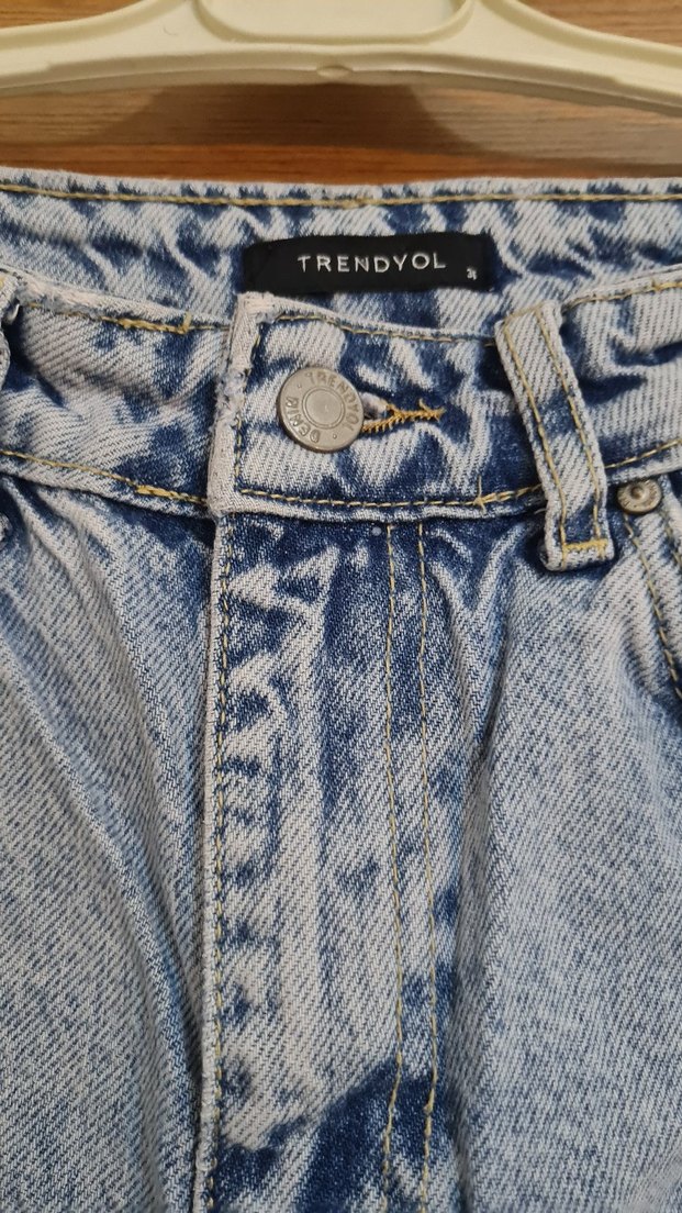 Boyfriend Jeans Denim Pantolon - Görsel 2