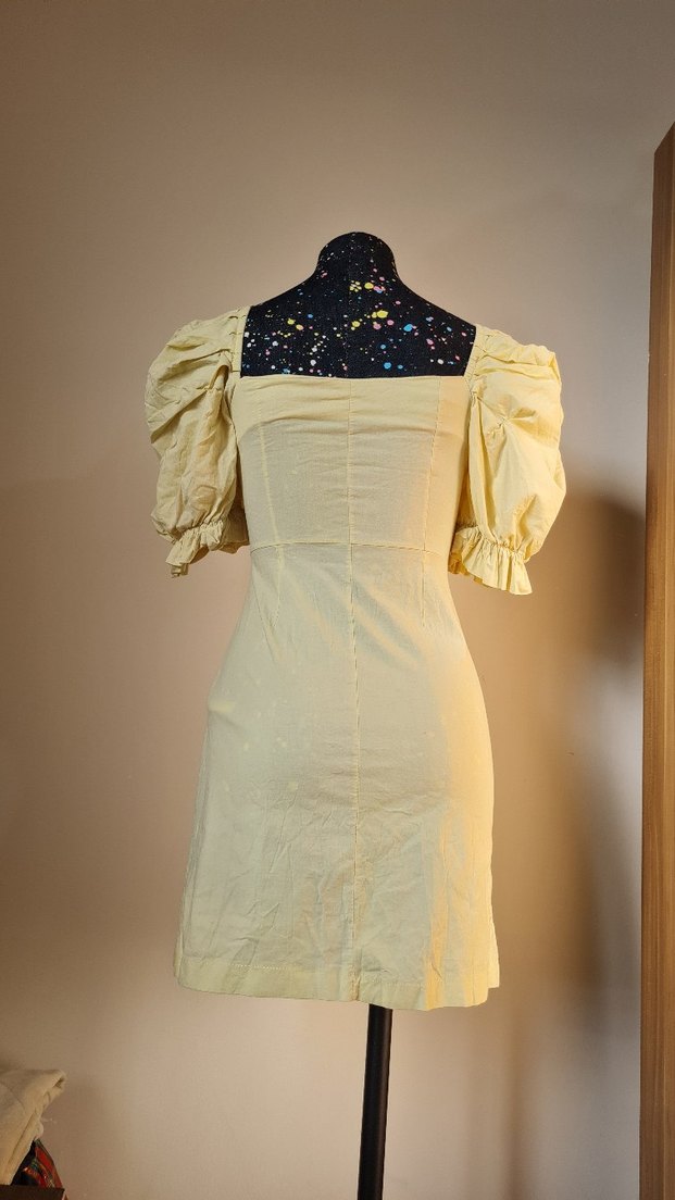 Balon Kol Kadın Elbise - Görsel 5