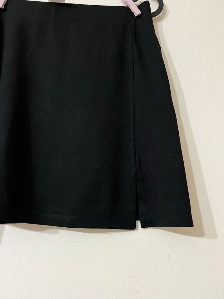 Siyah Mini Etek, Dar Kesim, Basic - Görsel 2