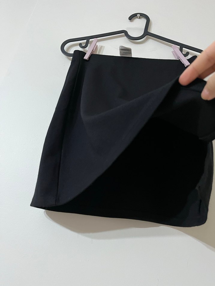 Siyah Mini Etek, Dar Kesim, Basic - Görsel 3