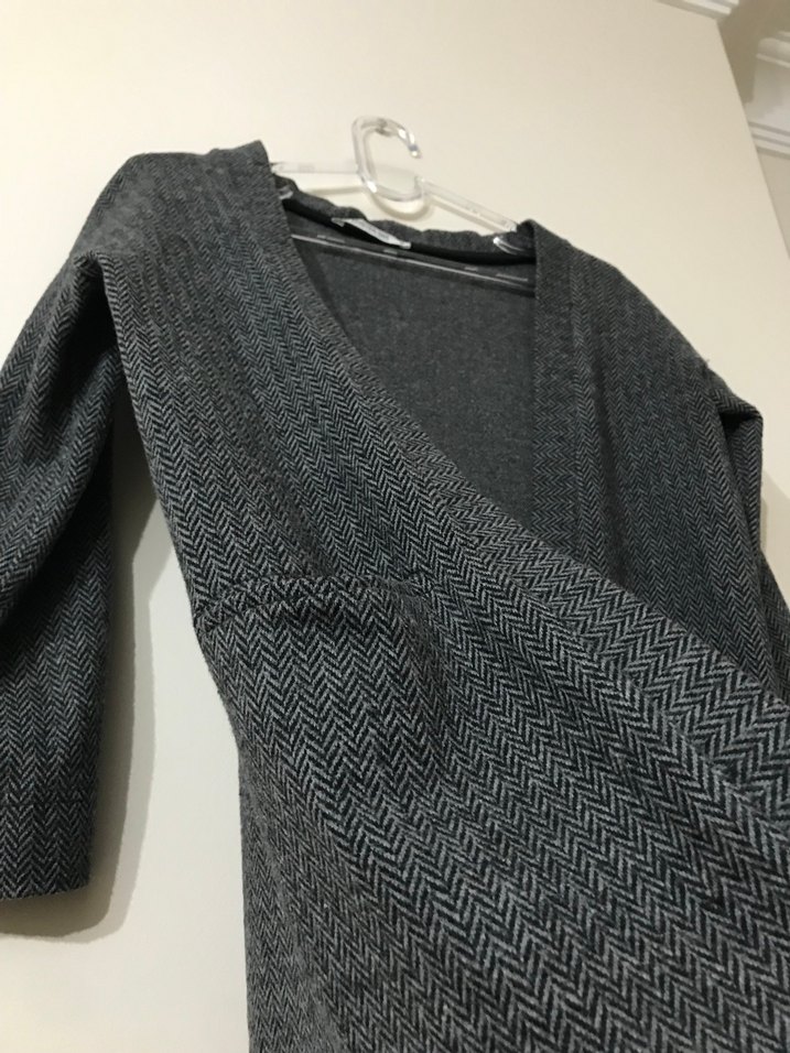 Gri Örgü Midi Kadın Hırka - Görsel 4