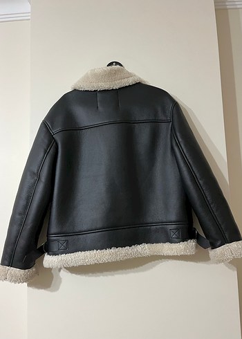 Kürklü Deri Kadın Mont - Görsel 5