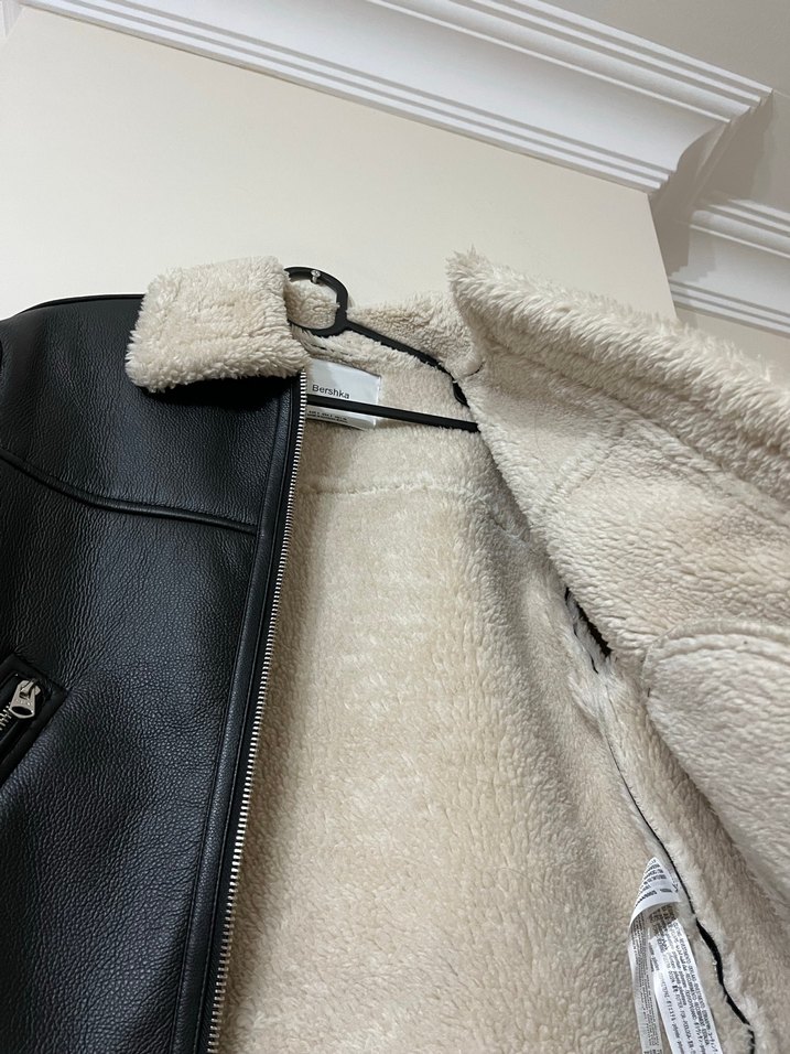 Kürklü Deri Kadın Mont - Görsel 3