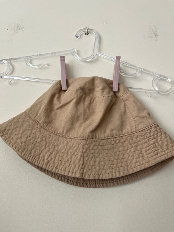 Bej Keten Bohem bucket Şapka - Görsel 2