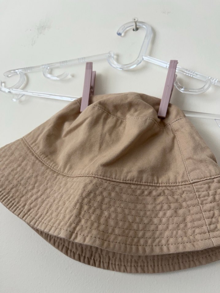 Bej Keten Bohem bucket Şapka - Görsel 4