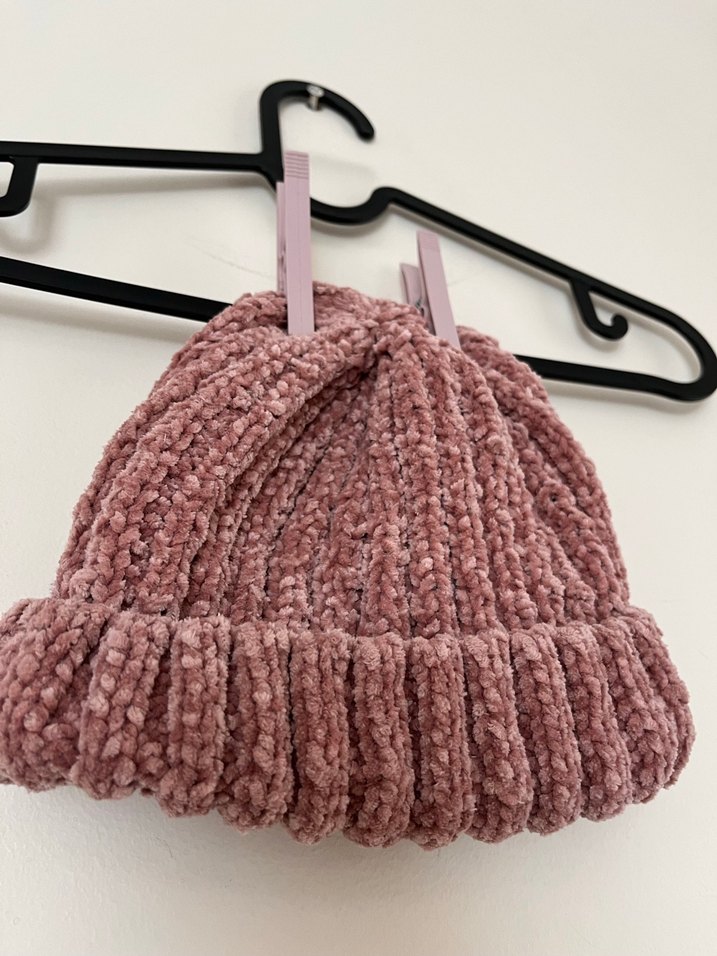 Kadın Pembe Örgü Bere - Görsel 2