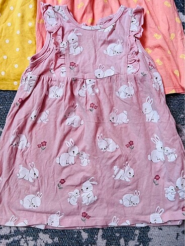 12-18 Ay Beden H&M elbise 5 adet