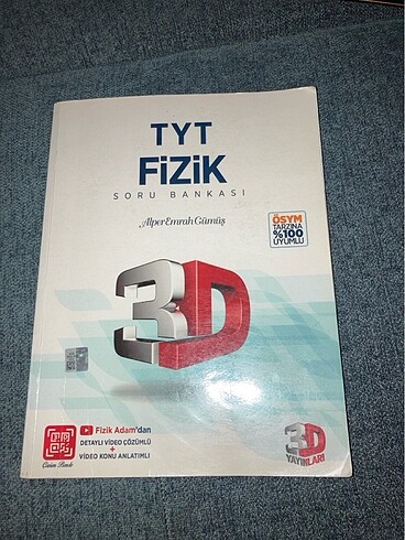 Tyt fizik 3d soru bankası
