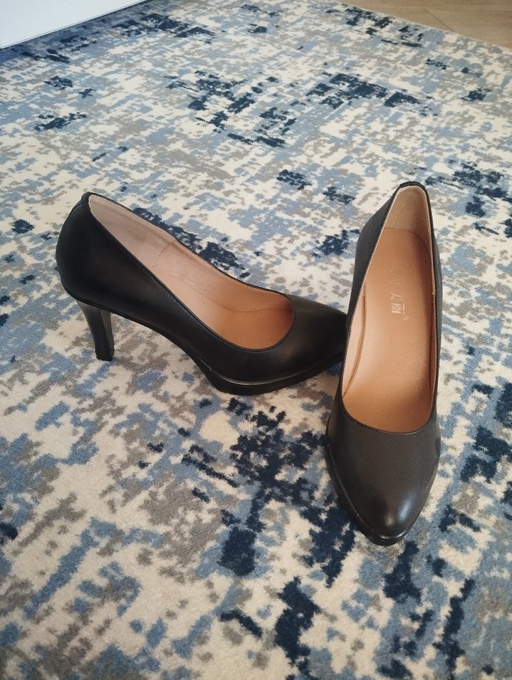 Klasik Siyah Stiletto Topuklu Kadın Ayakkabı - Görsel 2