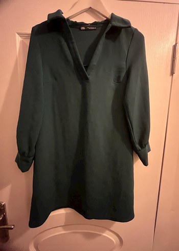 Siyah V Yaka Midi Tunik