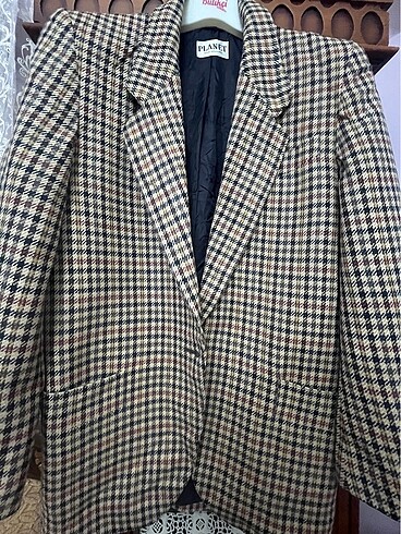 Ekose Blazer ceket