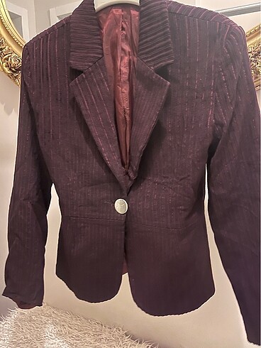 Bordo Blazer ceket