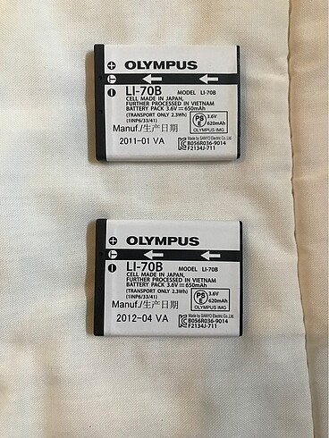  Beden Olympus kamera bataryaları