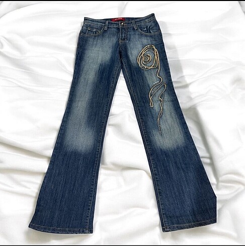 Y2k Düşük Bel Jeans kot pantolon