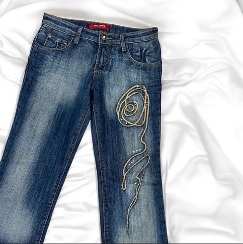 Diğer Y2k Düşük Bel Jeans kot pantolon