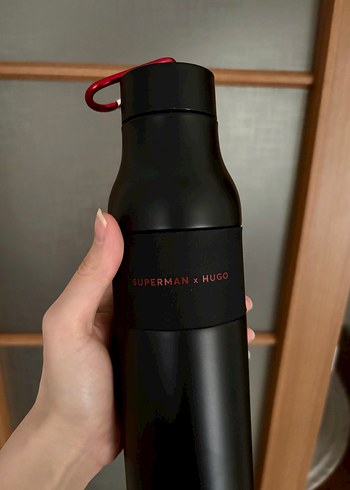 Hugo Siyah Termos Şişesi - Görsel 3