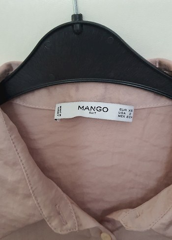 s Beden ten rengi Renk mango Nakışlı Kadın Gömlek