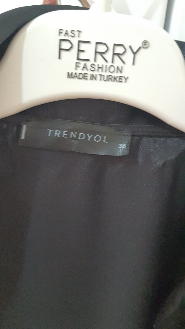 Siyah saten sabahlik - Görsel 4