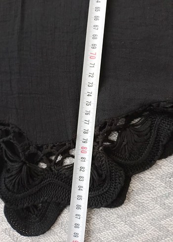 Ponpon Detaylı   dantel işlemeli  Mini plaj elbisesi Elbise - Görsel 7