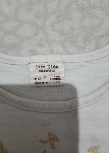 Beyaz Baskılı Kız Uzun Kollu Tişört - Görsel 4