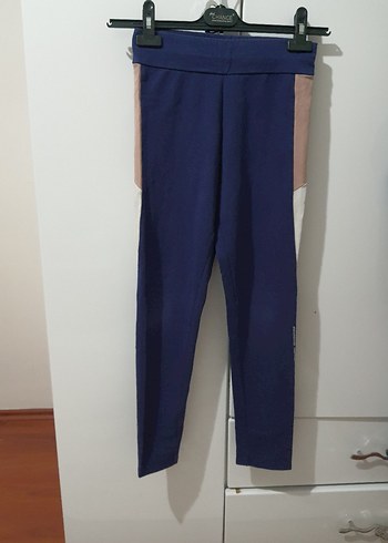 LCW Kids Lacivert Renk Bloklu Kız Tayt - Görsel 2