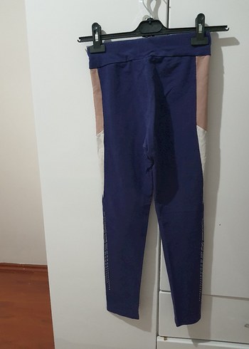 LCW Kids Lacivert Renk Bloklu Kız Tayt - Görsel 3