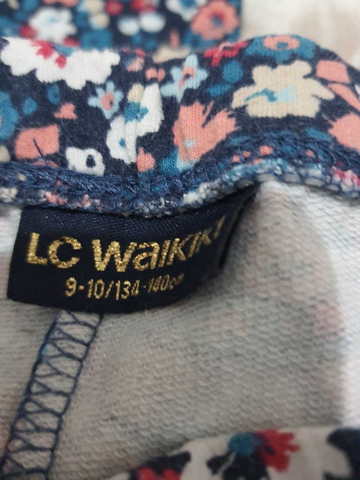 Çiçek Desenli Elastik Kız Tayt - Görsel 4