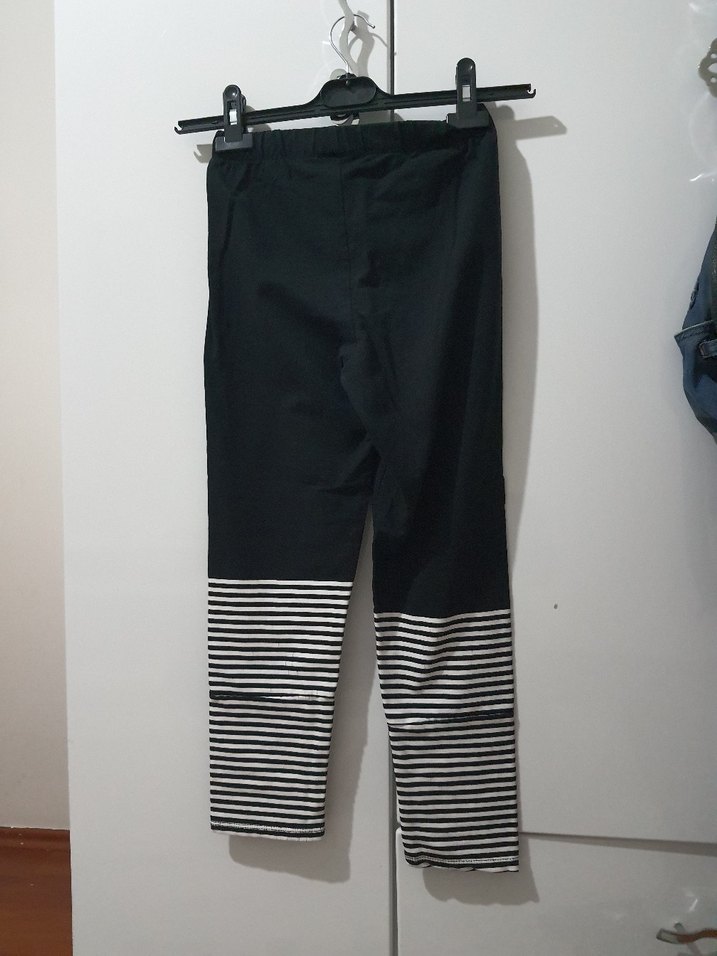 Kız Çocuk Pamuklu Baskılı Rahat Tayt - Görsel 3